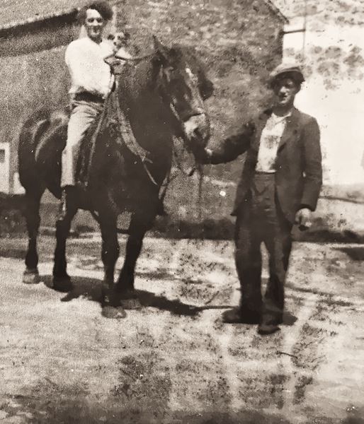 Un cheval est, avant-guerre et même après, un animal utile aux ouvriers. Il peut aider aussi bien aux champs, pour labourer ou transporter, qu'aux bois,…